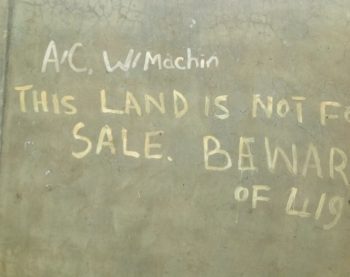 This land is not for sale